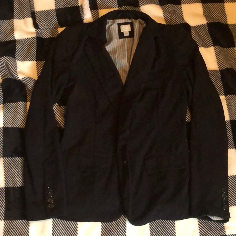 Black Button Blazer